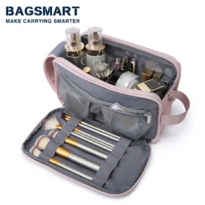 Women's Cosmetic Bag BAGSMART Waterproof Dopp Kit for Travel Lightweight Toiletries Bag for Men Makeup Bag Travel Necessaries - AliExpress 1524